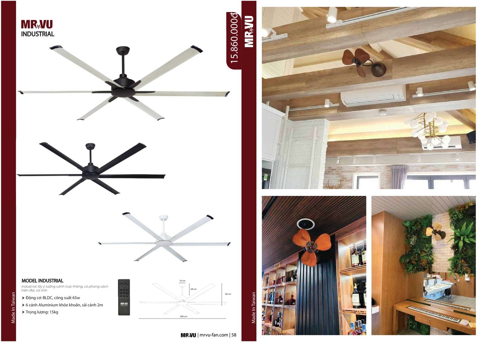 Bảng giá và Catalogue Quạt trần Mr Vũ mới nhất 2024 /Page 